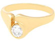 Unusual Diamond Solitaire Ring 