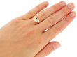 Unusual Diamond Solitaire Ring Wearing