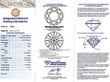 Unusual Diamond Solitaire Ring Certificate