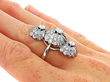 Statement Diamond Cocktail Ring Wearing
