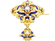 Victorian Enamel Brooch 