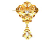 Victorian Enamel Brooch with Diamonds reverse