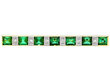 Green Tourmaline Brooch with Diamonds