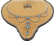 Aquamarine Necklace with Pearls Boxed