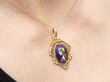 Edwardian Enamel and Gold Pendant Wearing
