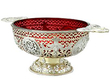 Antique Red Glass Dish