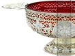 Antique Red Glass Dish