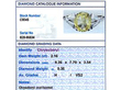 Vintage Chrysoberyl Ring with Diamonds grading card