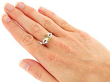 wearing Vintage Chrysoberyl Ring with Diamonds