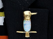  Vintage Opal Bird Brooch for Sale Wearing 
