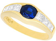 Vintage Diamond and Sapphire ring