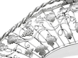 oval silver basket for sale detail 