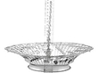 oval silver basket for sale size
