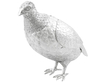 antique partridge sugar box in silver
