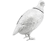 antique partridge sugar box in silver 