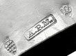antique partridge sugar box in silver hallmarked 