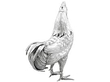 silver cockerel sugar box for sale