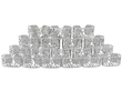 Set of 18 Silver Napkin Rings
