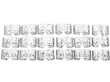 Set of 18 Silver Napkin Rings 