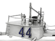 Antique Silver Submarine Ornament