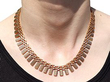 Vintage French Gold Necklace for Sale 