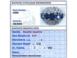 5 Carat Sapphire Ring with Diamonds Grading 
