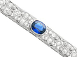 sapphire and diamond bracelet in platinum