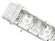 sapphire and diamond bracelet in platinum detail