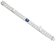 1930s sapphire and diamond bracelet in platinum
