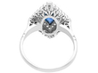 lozenge cut sapphire earrings with diamonds UK