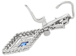 lozenge cut sapphire earrings with diamonds
