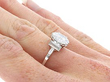 Antique Old Cut Diamond Solitaire Ring Wearing