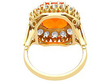 Fire Opal Engagement Ring