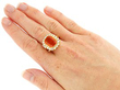 Fire Opal Engagement Ring