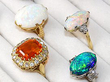 Fire Opal Engagement Ring