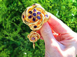 Gold Antique Tassel Brooch