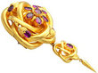 Antique Tassel Brooch with Garnets