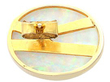 Vintage Opal Stud Earrings in Gold