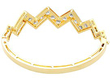 Diamond Zig Zag Bangle in Gold for Sale