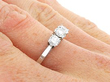 18k White Gold Trilogy Ring