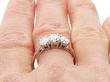 18k White Gold Trilogy Ring