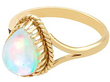 Vintage Cabochon Opal Ring in Yellow Gold for Sale