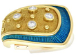 De Vroomen Diamond Earrings with Enamel