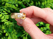 Gold Buckle Ring with Diamond for Sale