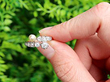 1920s Single Pearl Ring with Diamonds for Sale Outside