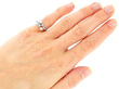 1920s Single Pearl Ring with Diamonds for Sale Wearing 