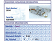 1920s Single Pearl Ring with Diamonds for Sale Grading Report