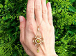 Pearl Peridot Pendant in Yellow Gold for Sale Outside