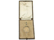 Boxed Pearl Peridot Pendant in Yellow Gold for Sale
