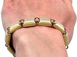 French Chaumet Gold Bracelet Wearing 